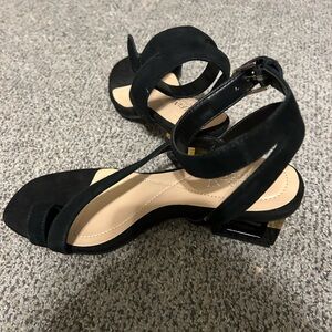 Alfani Coreena suede ankle strap toe ring dress sandals